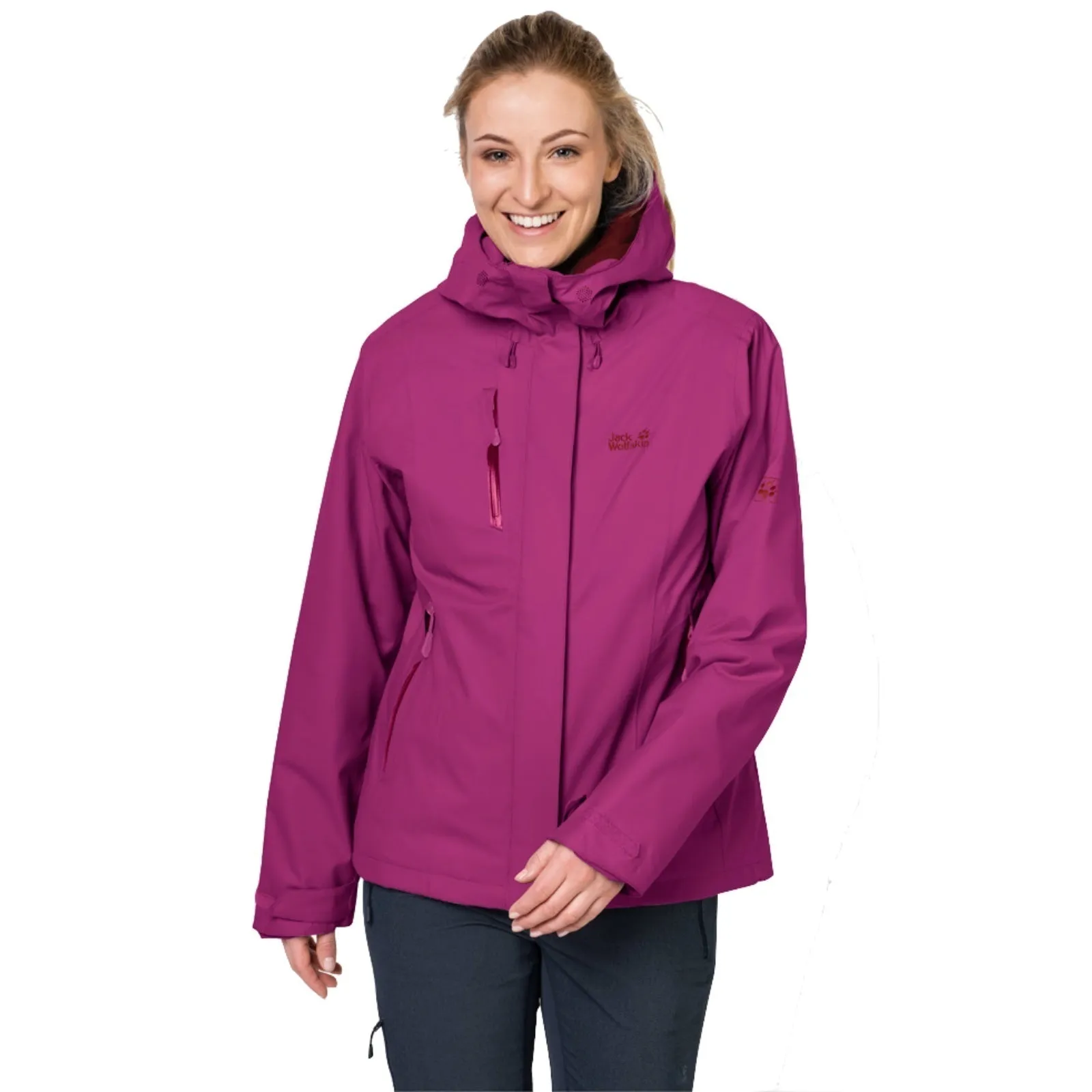 Jack Wolfskin Womens Troposphere Jacket - Fuchsia