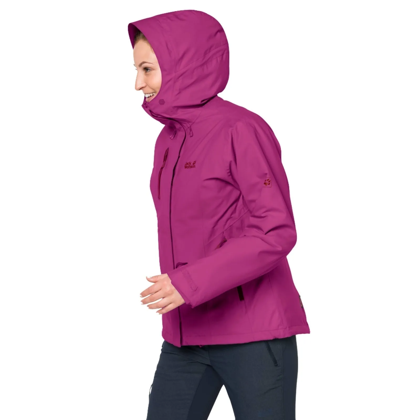 Jack Wolfskin Womens Troposphere Jacket - Fuchsia