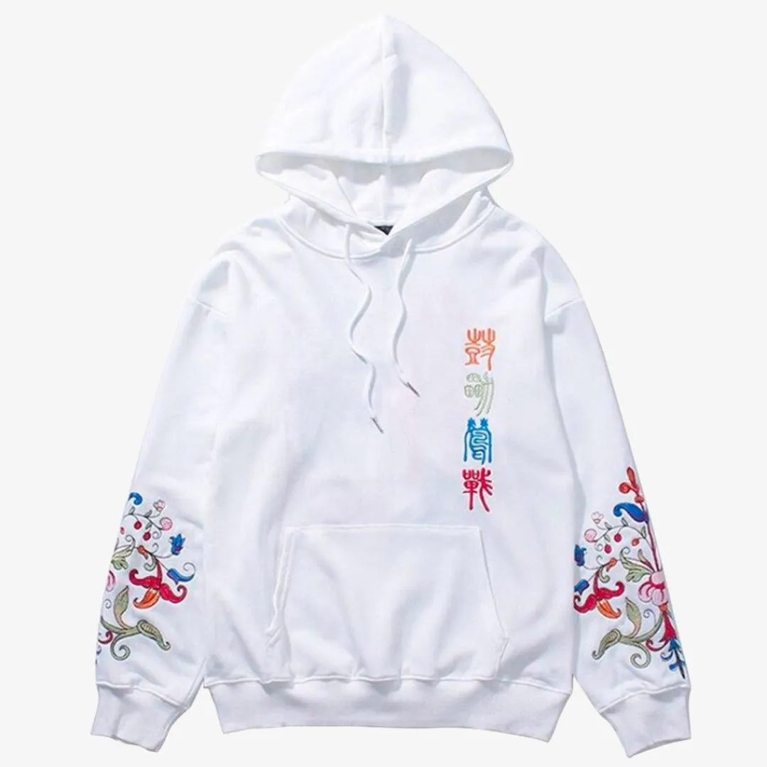 Japanese White Hoodie