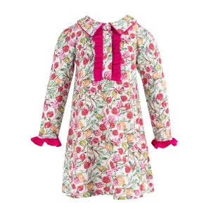 Juliette Girl Dress - White Pomegranate