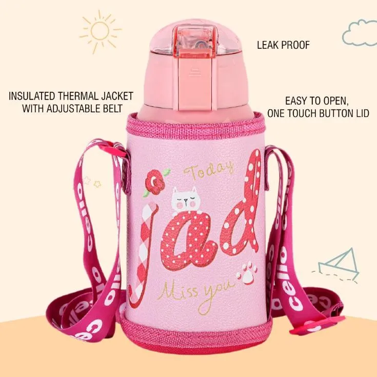 Kido Hot & Cold Stainless Steel Kids Water Bottle, 500ml