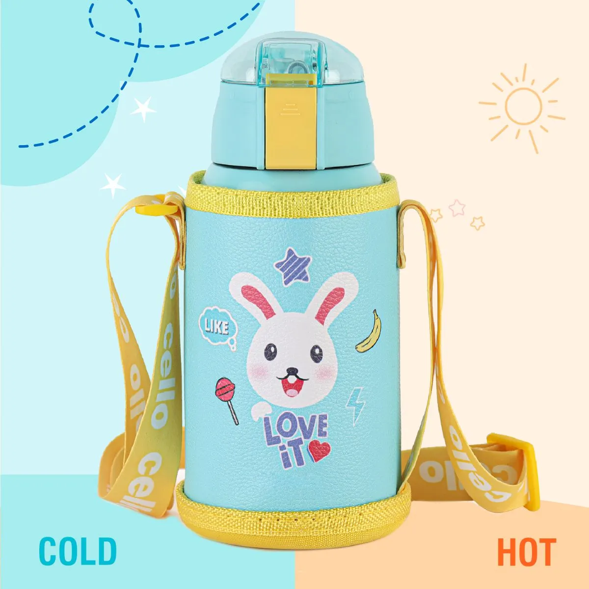 Kido Hot & Cold Stainless Steel Kids Water Bottle, 500ml