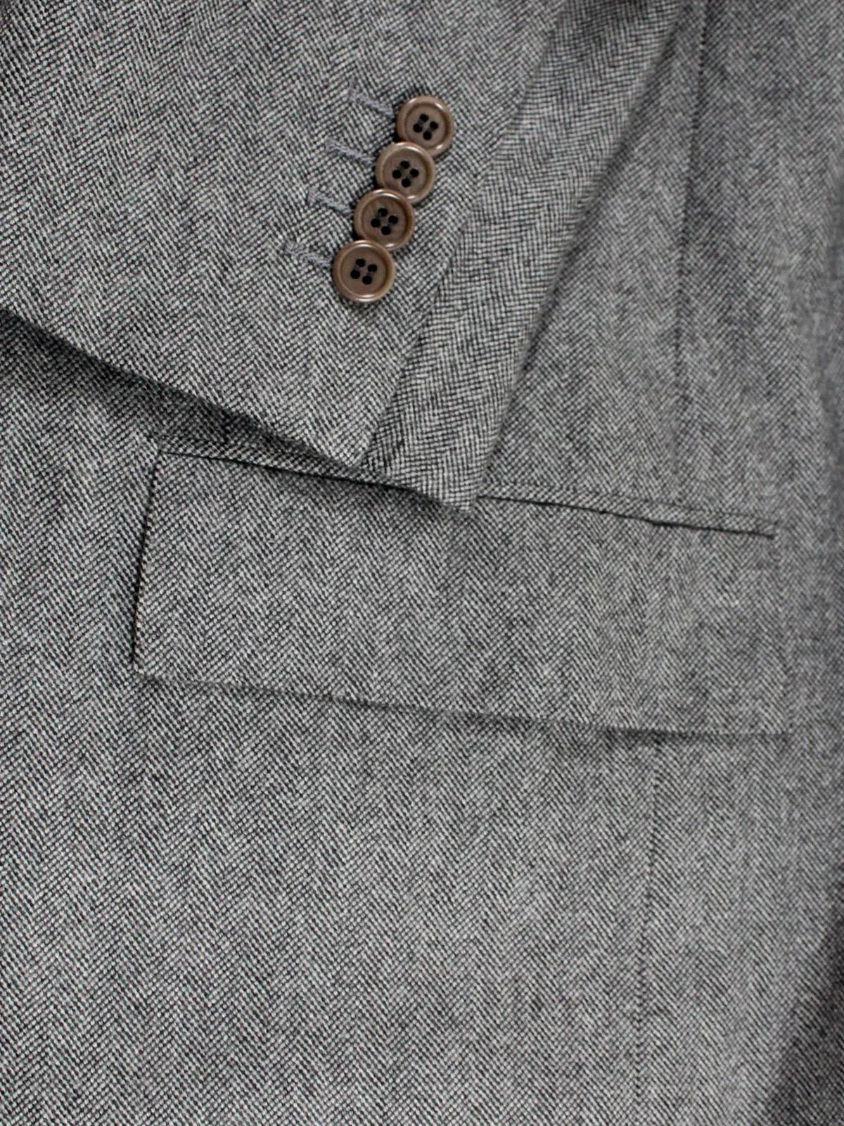 Kiton Sport Coat Gray 2 Button Herringbone Cashmere EUR 50/ US 40 R REDUCED SALE