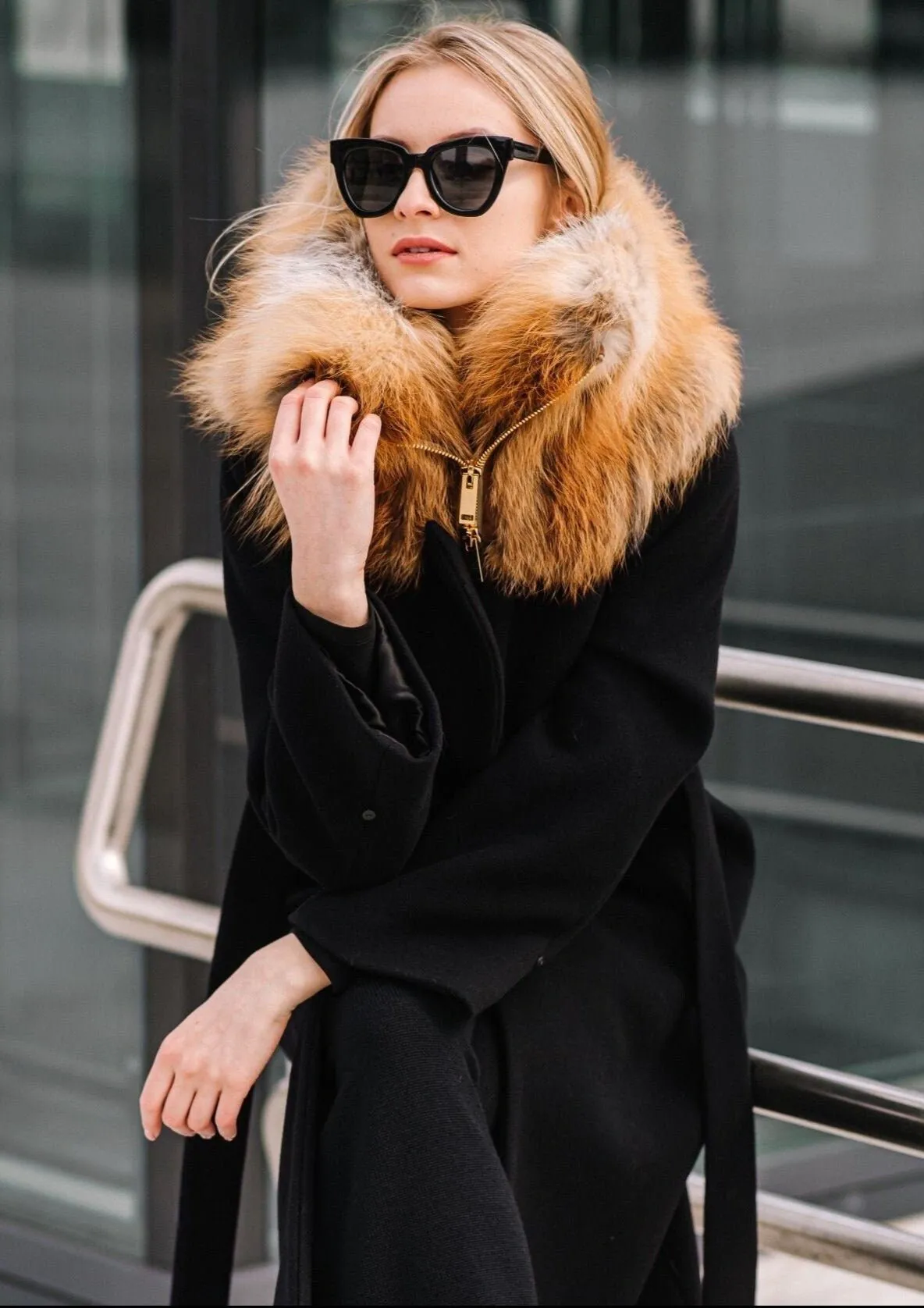 Large Red Fox Fur Scarf