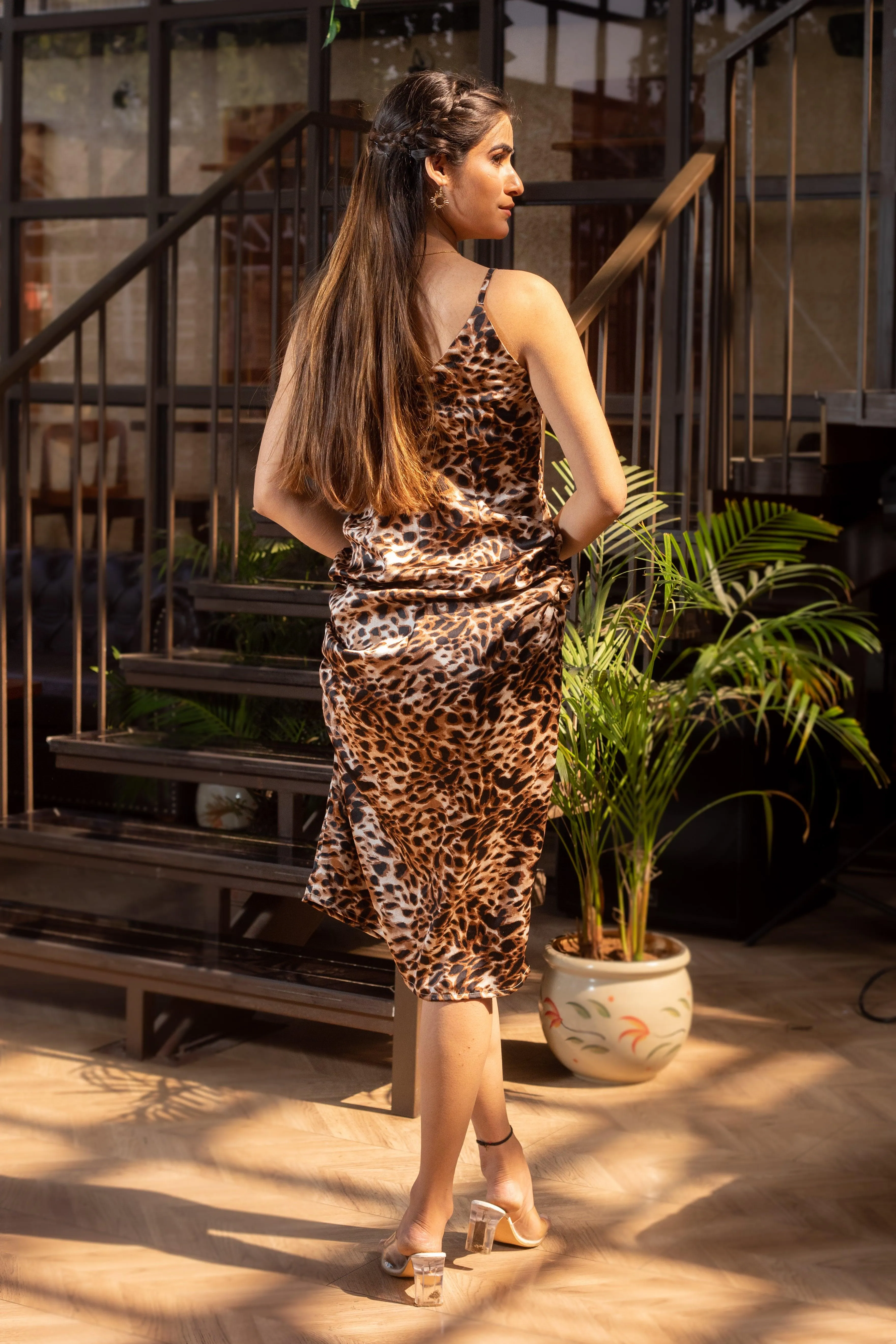 LEOPARD FIRE DRESS