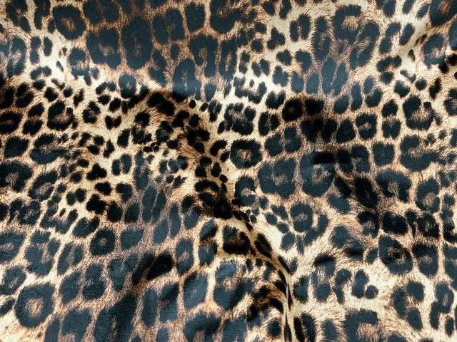 Leopard - Stretch Printed Velvet