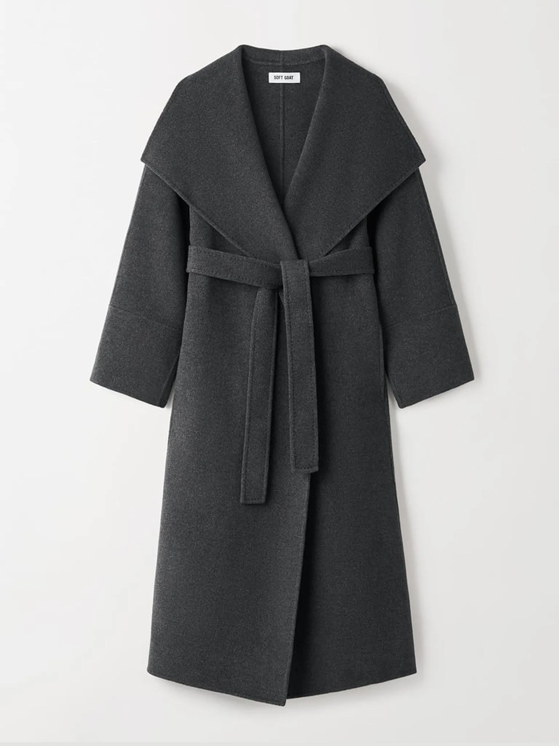 Long wool and cashmere coat