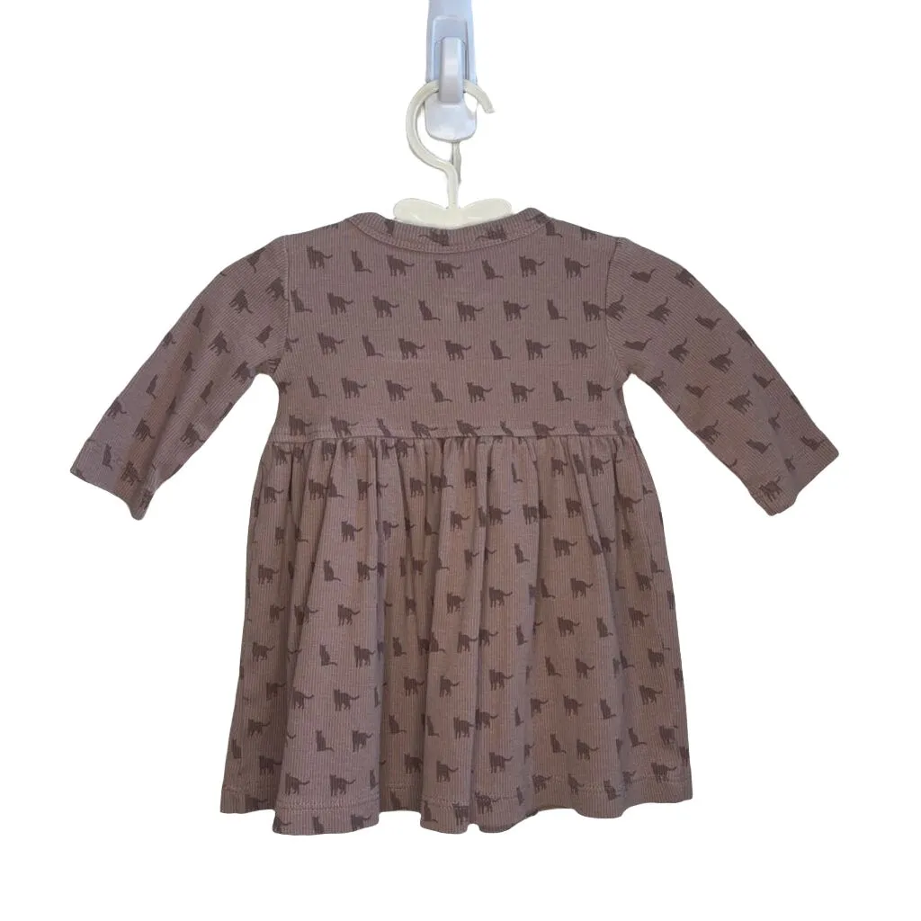 LS Knit Dress w/Buttons