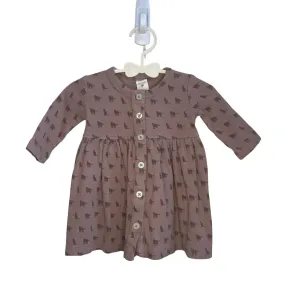 LS Knit Dress w/Buttons