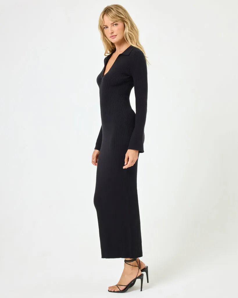 LSPACE San Clemente Collared Rib Knit Dress