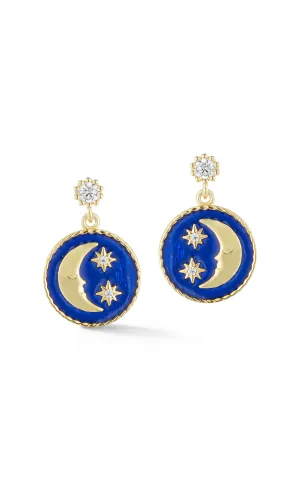 Luna Drop Stud Earring