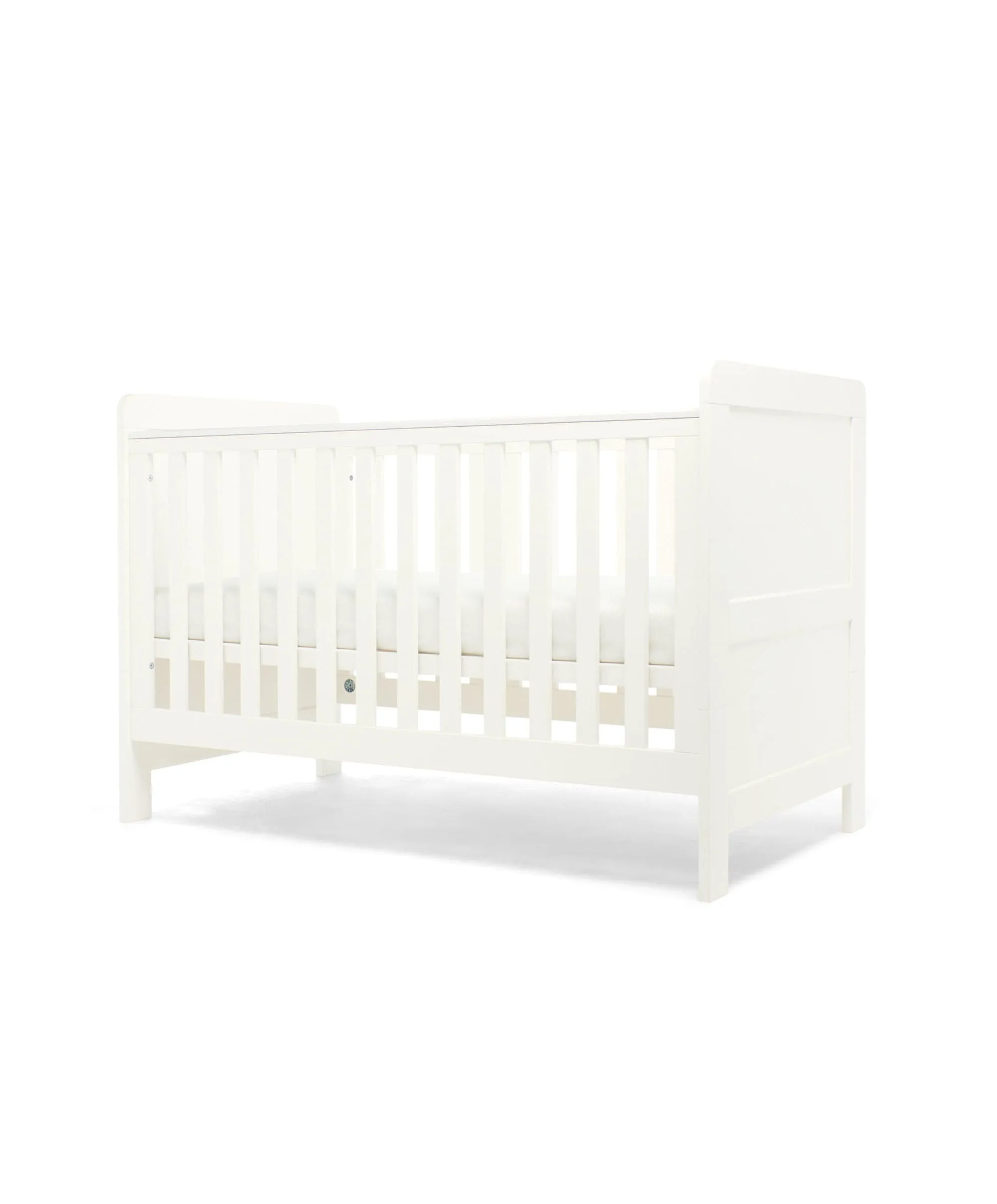 Mamas & Papas Hampden 4 Piece Set with Cotbed, Mattress, Fitted Sheets & Mattress Protector - White (Pre order for March)