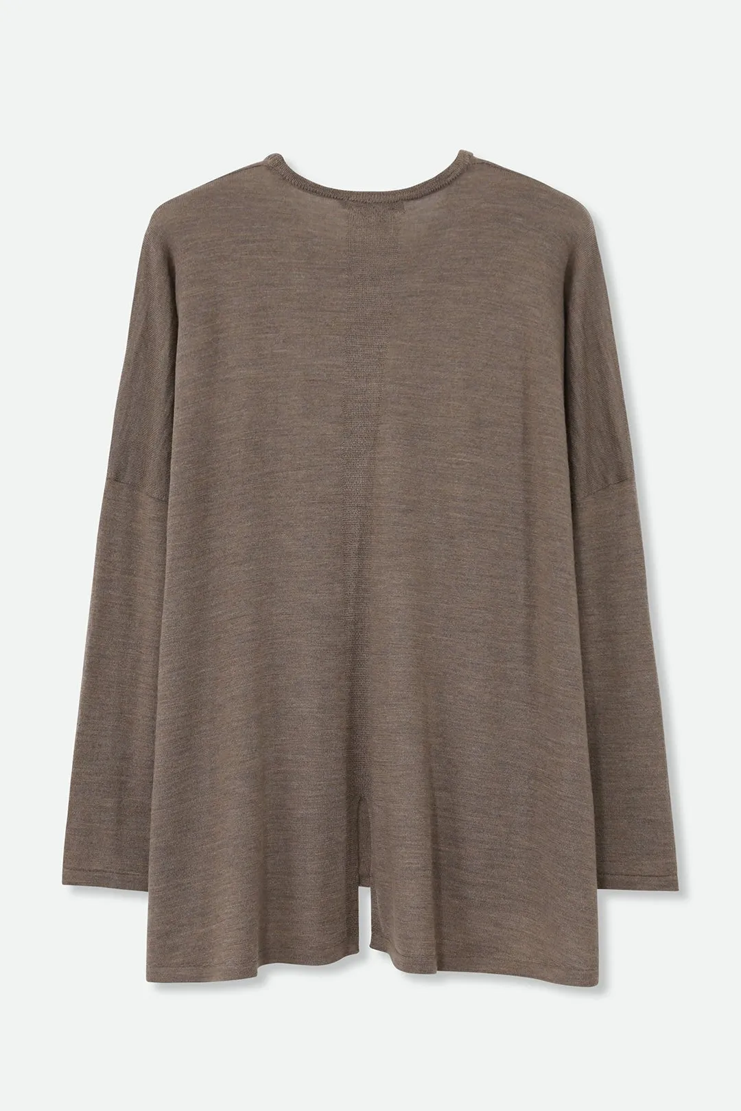 MATTEO OVERSIZED LONG SLEEVE CREW IN FINE ITALIAN MERINO