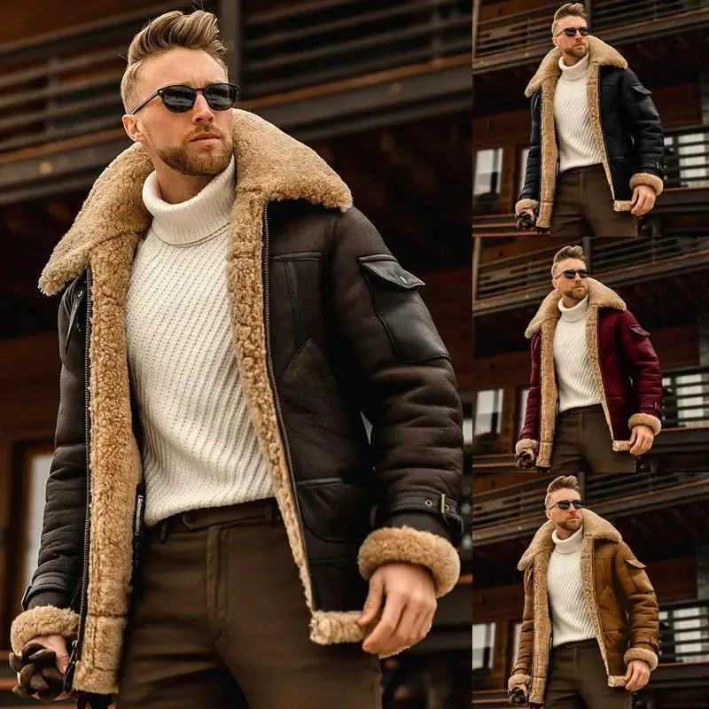 Men's Fur Collar Winter Jacket