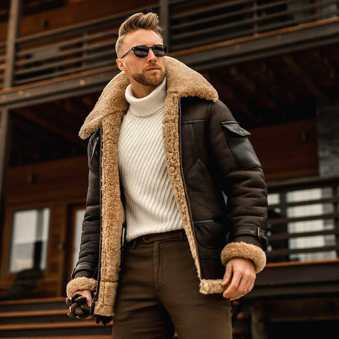 Men's Fur Collar Winter Jacket