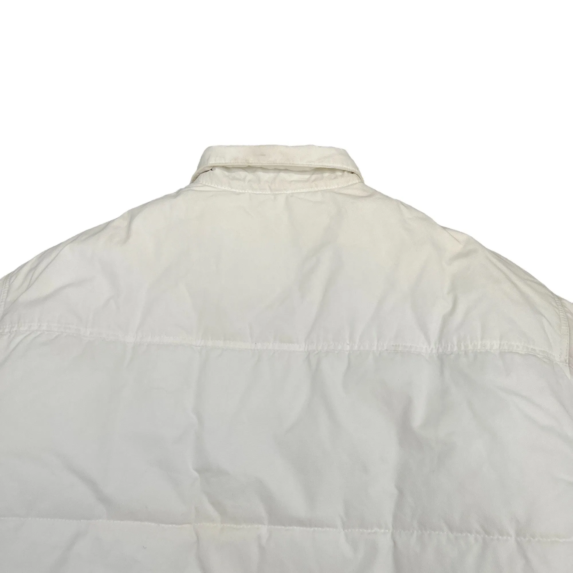 Men's Logo Down Jacket White Size IT 52 / XL