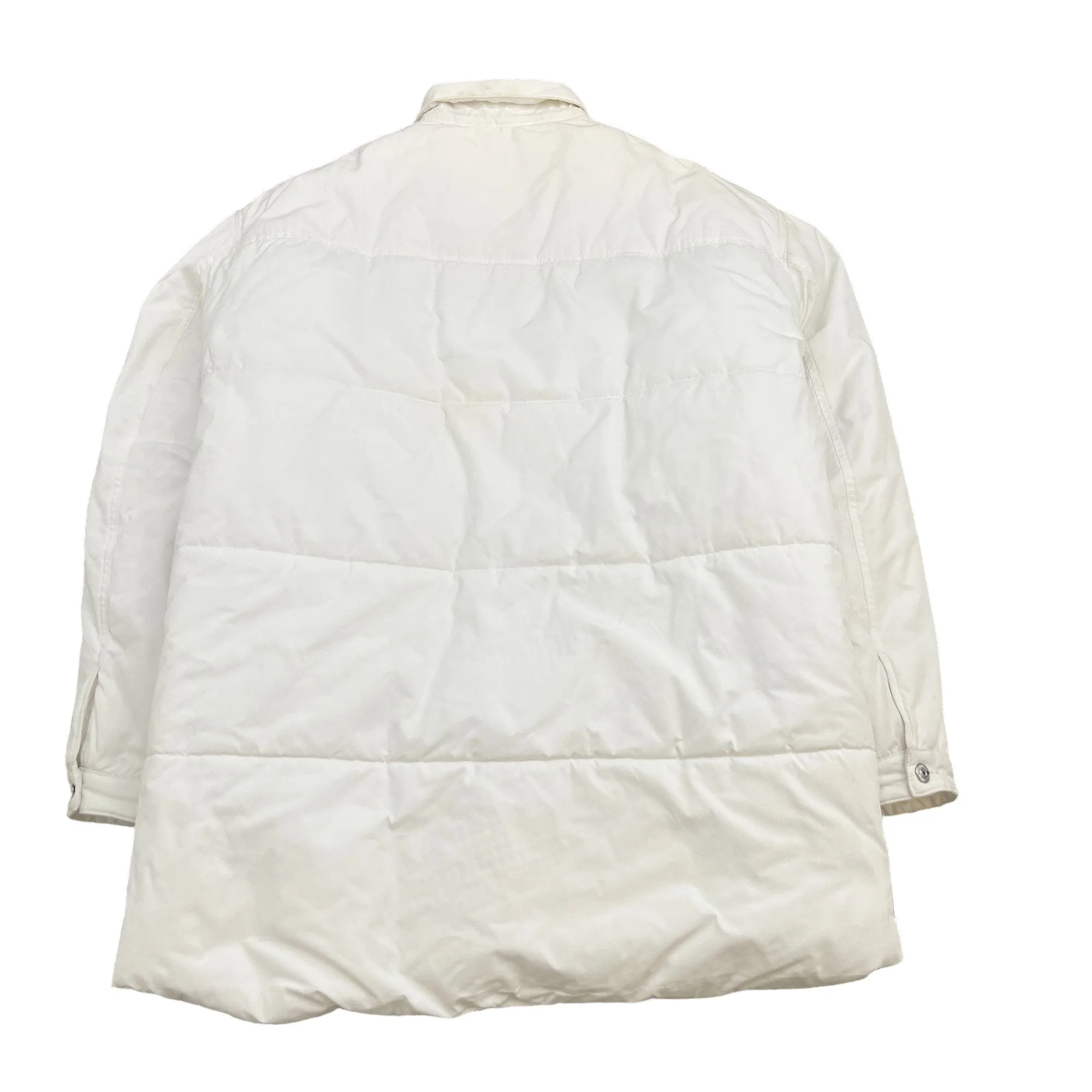 Men's Logo Down Jacket White Size IT 52 / XL