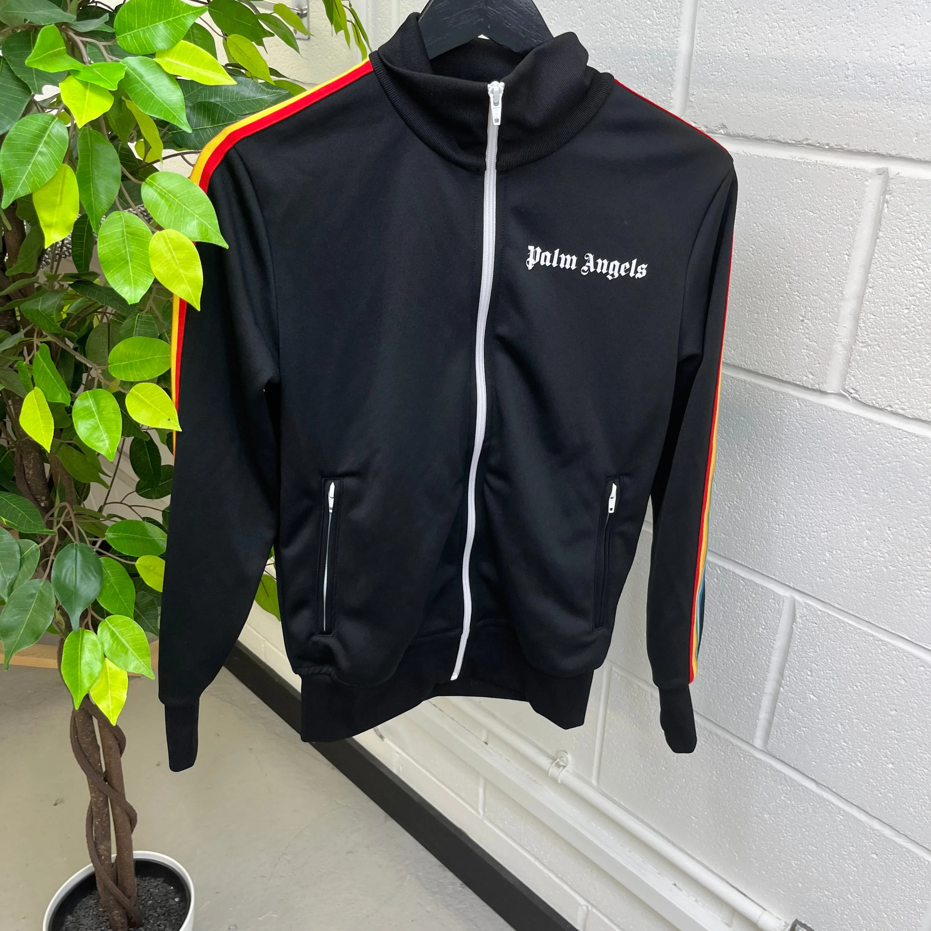 Men's Logo Track Jacket Black Size XS