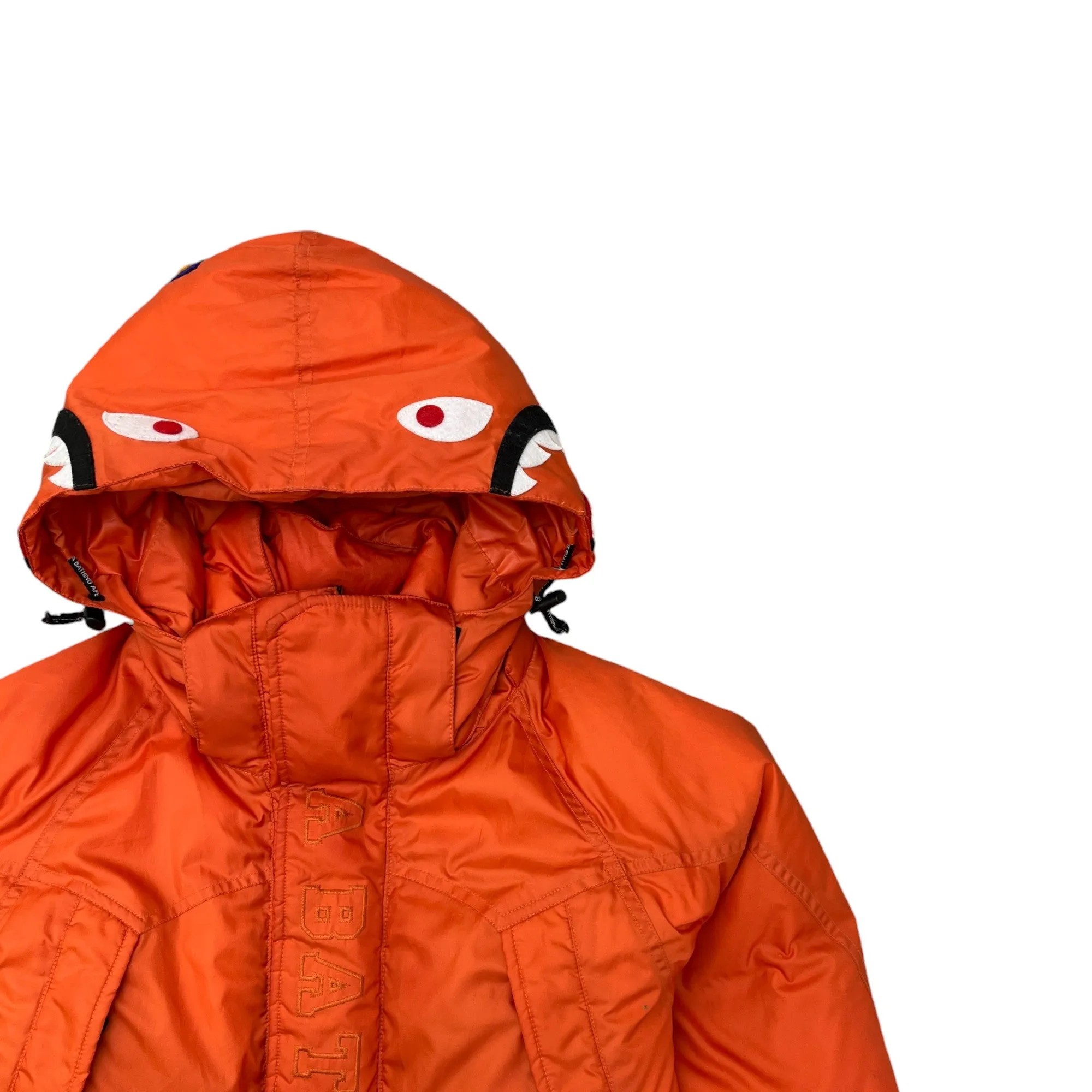 Men's Shark Down Jacket Orange Size M