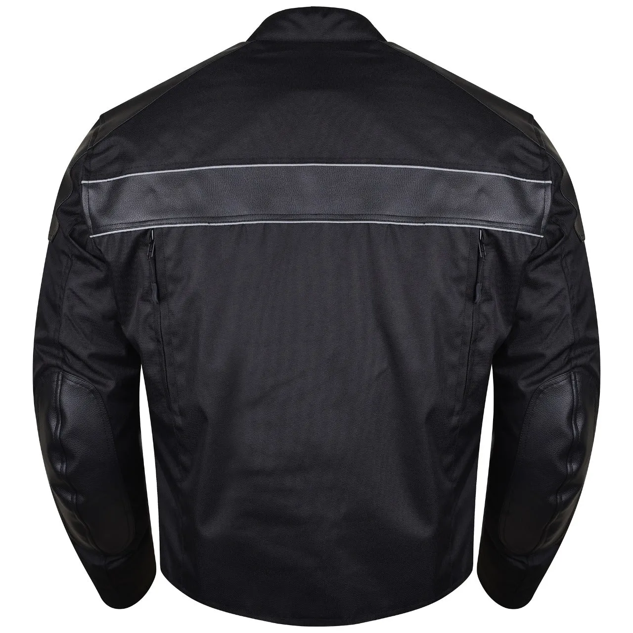 Men's VL1518 Textile Motorcycle Jacket Motorbike Biker Riding Jacket Breathable with C.E. Armor