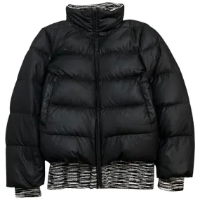 Men's Zigzag Knit Down Jacket Black Size IT 44 / XS