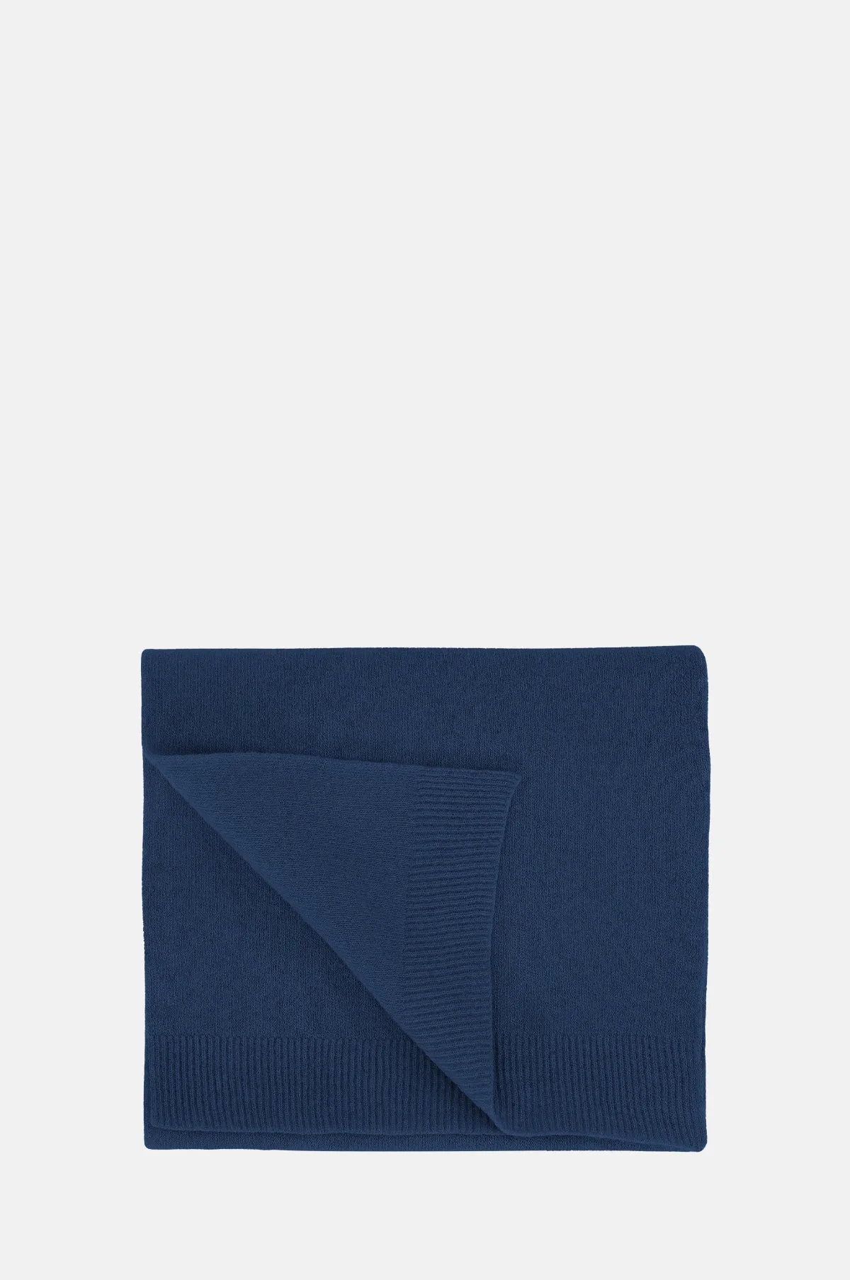 Merino Wool Scarf Marine Blue