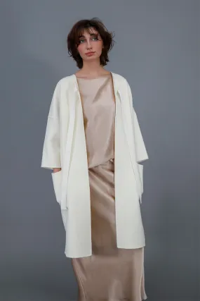 MONROE POCKET LONG COAT IN DOUBLE-FACE CASHMERE WOOL