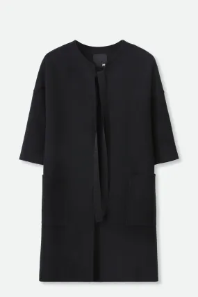 MONROE POCKET LONG COAT IN DOUBLE-FACE CASHMERE WOOL