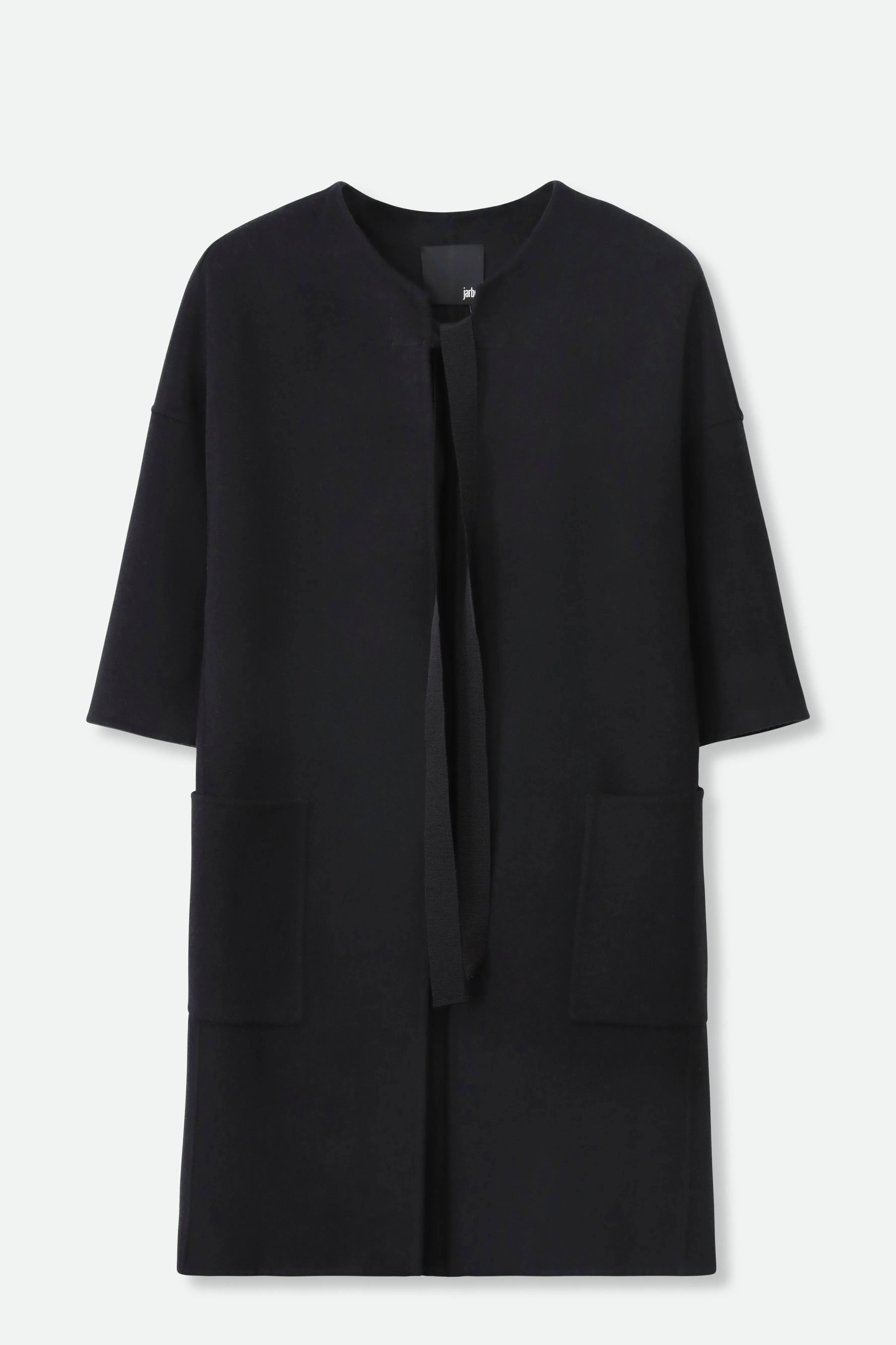 MONROE POCKET LONG COAT IN DOUBLE-FACE CASHMERE WOOL