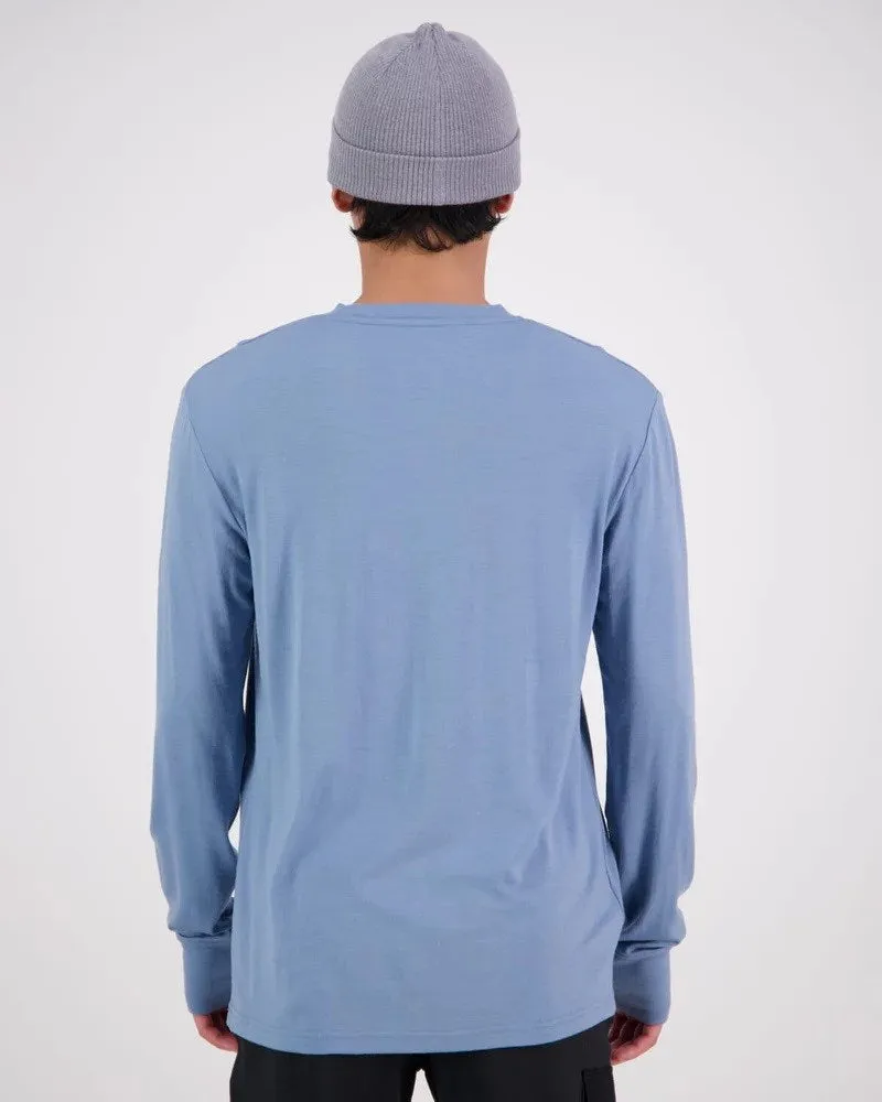 Mons Royale Yotei Classic Men's Long Sleeve - Powder Blue