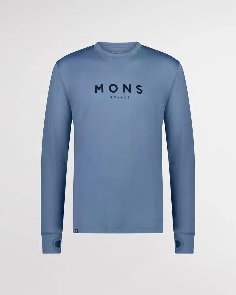 Mons Royale Yotei Classic Men's Long Sleeve - Powder Blue