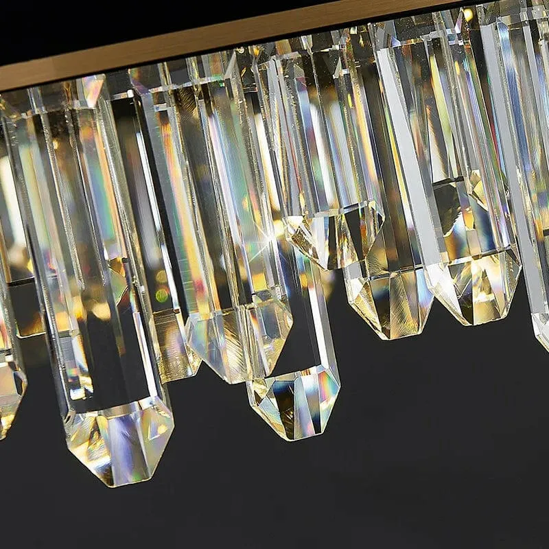 Nathan - Minimalist Atmospheric Black Crystal Chandelier