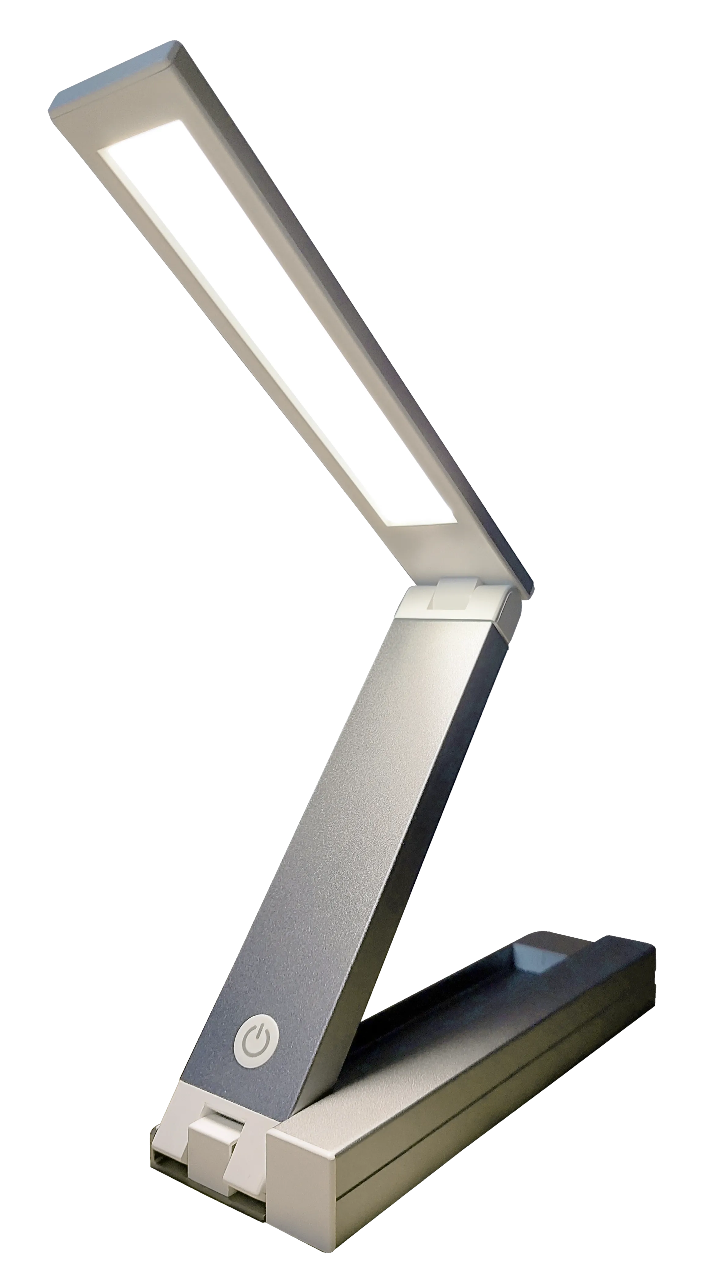 Native Lighting - ZigZag Lamp in Matt Grey Chrome (folds flat, rechargeable with 3 brightness settings)