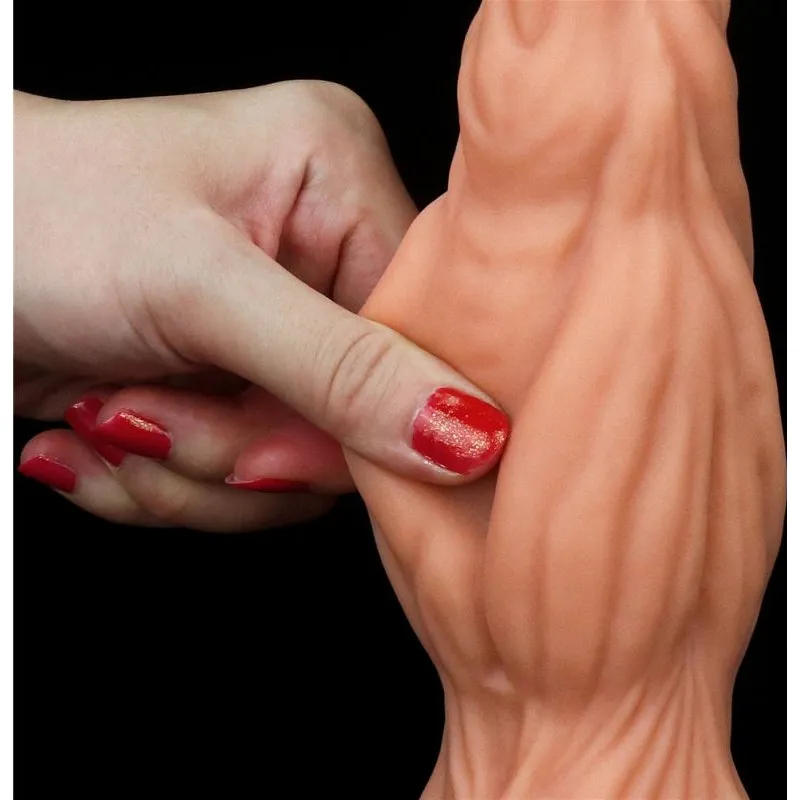 Nature Cock 9.5in Dual Layer Huge ALIEN Silicone Dildo