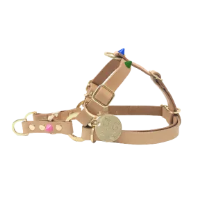 Nice Digs Spike Leather Harness Memphis Tan