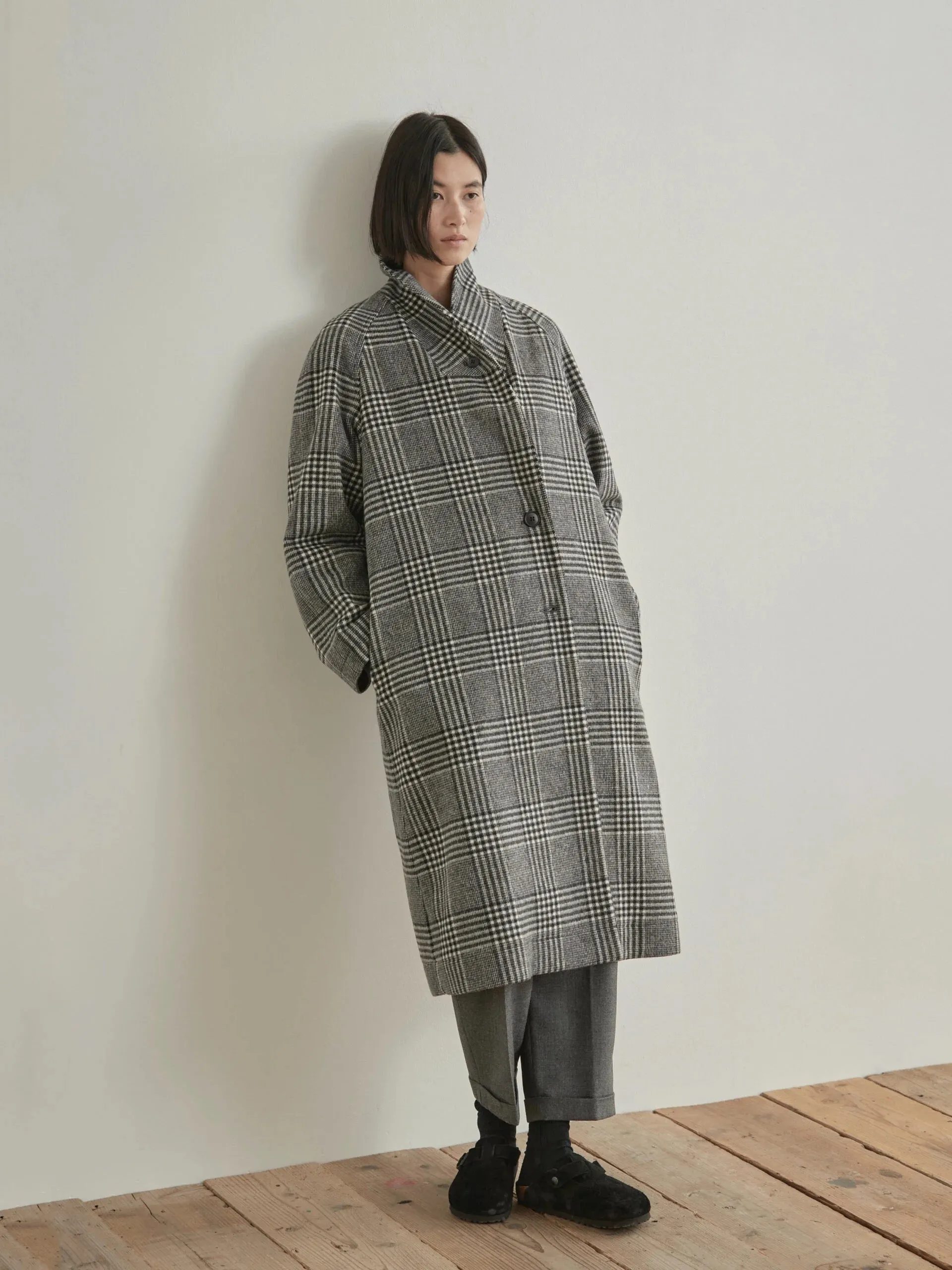 Nicholson & Nicholson My Robe Coat Grey Check