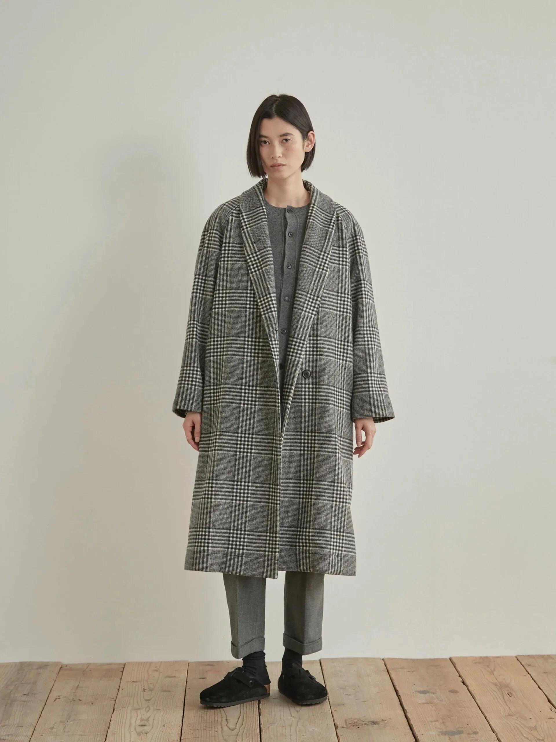 Nicholson & Nicholson My Robe Coat Grey Check