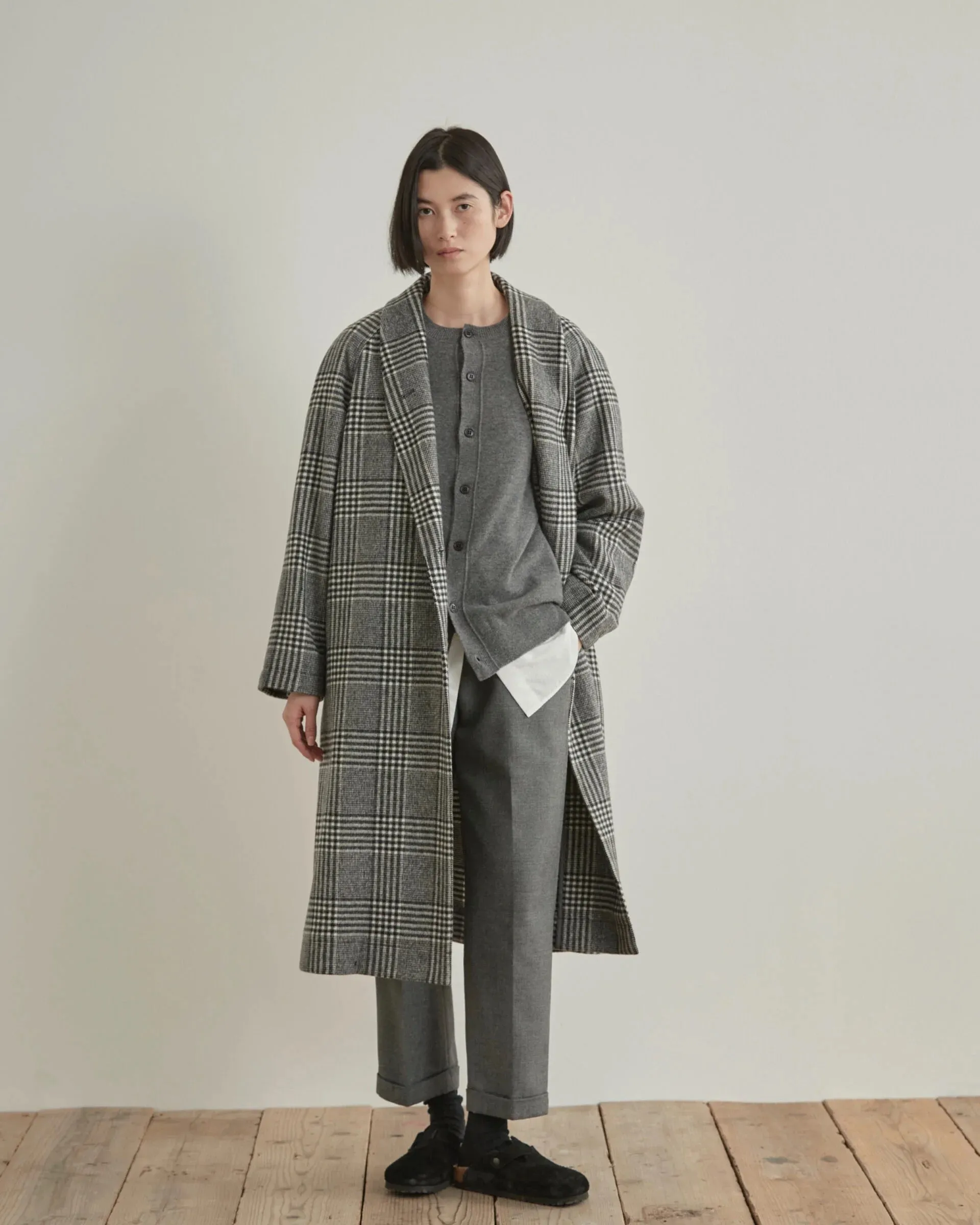 Nicholson & Nicholson My Robe Coat Grey Check