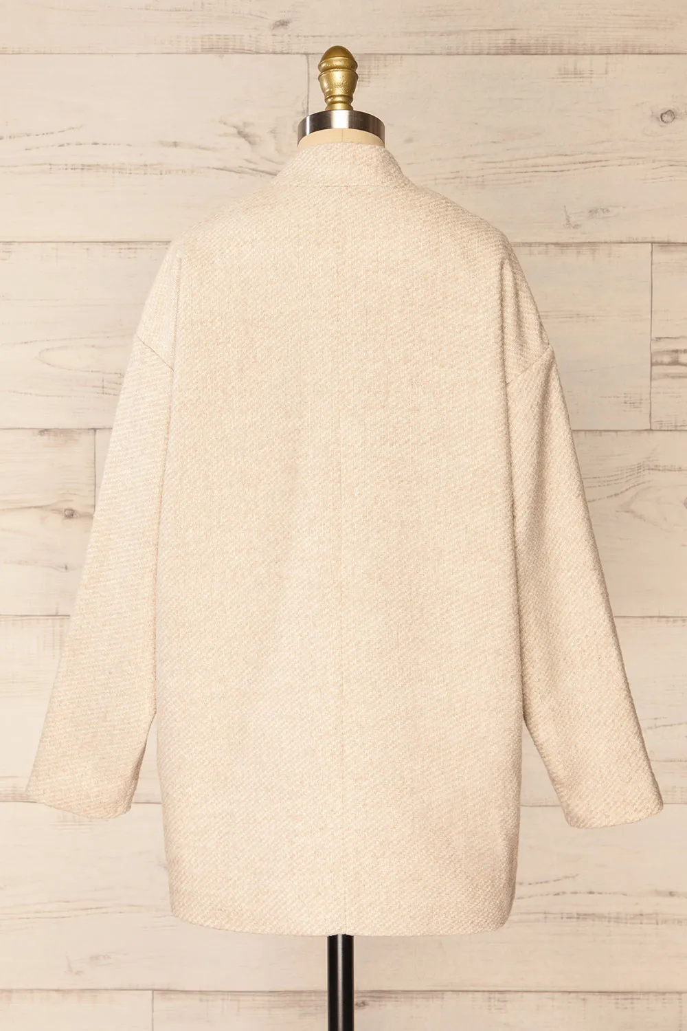 Nowskie Beige | Short Coat w/ Buttons