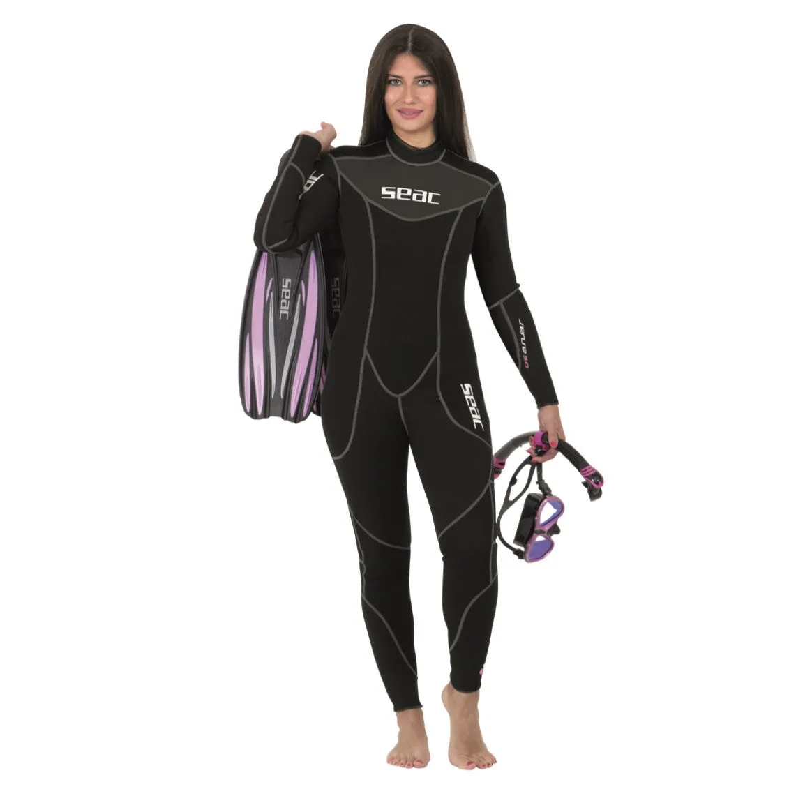 Open Box Seac 3mm Women's Sense Long One-Piece Wetsuit, Size: X-Small