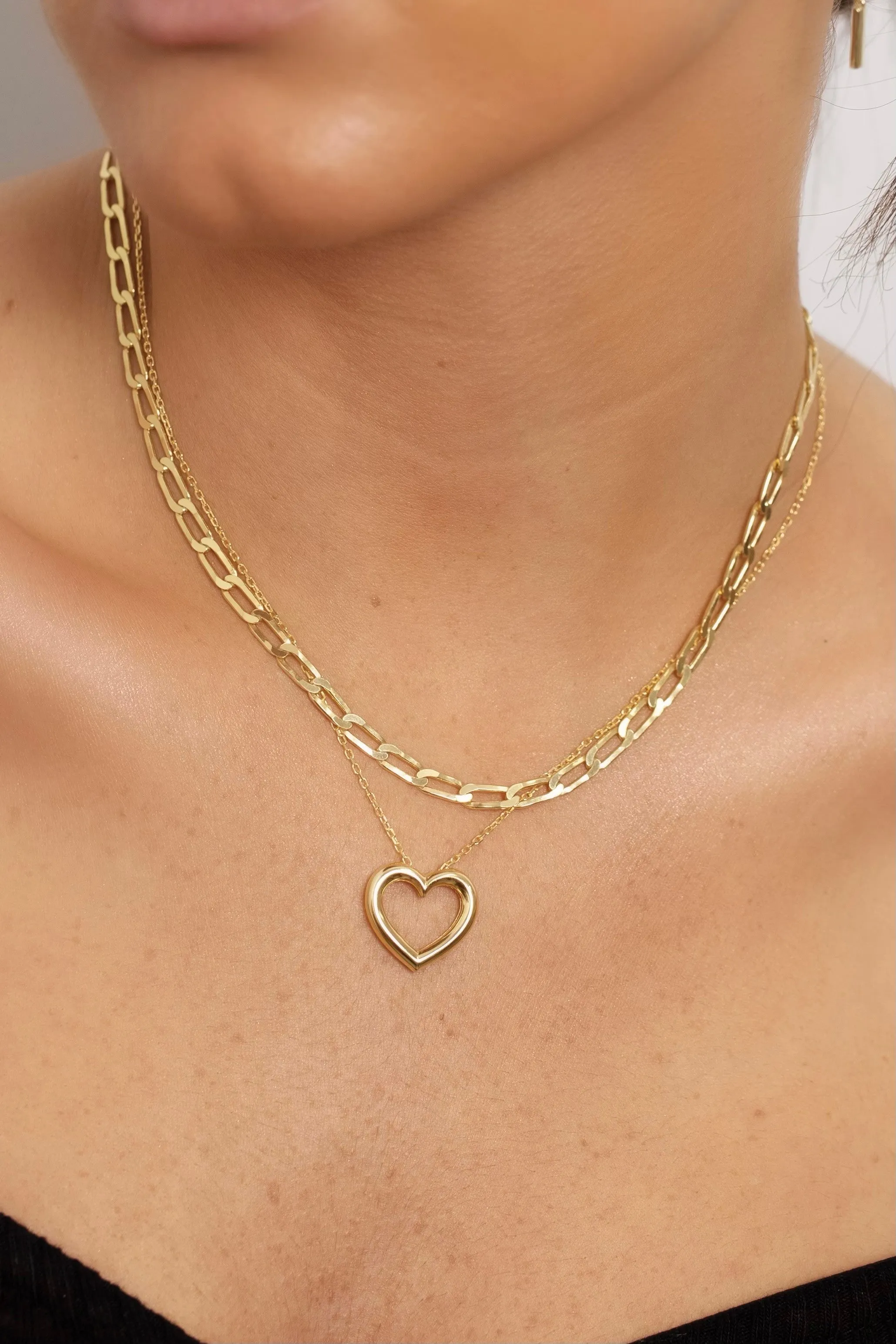 Open Heart Necklace