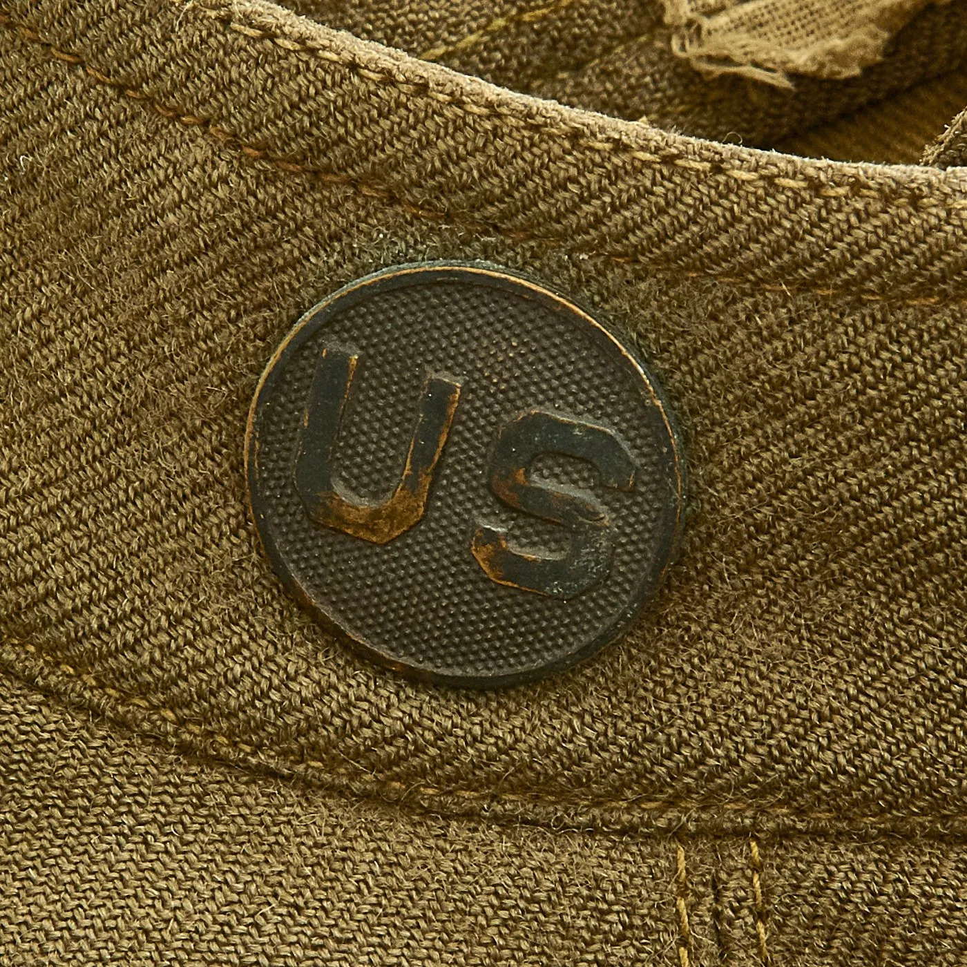 Original U.S. WWI 2nd Infantry Division 1st Battalion 2nd Engineer Regiment Indian Head Service Coat