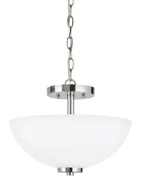 Oslo 2-Light Semi-Flush Convertible Pendant