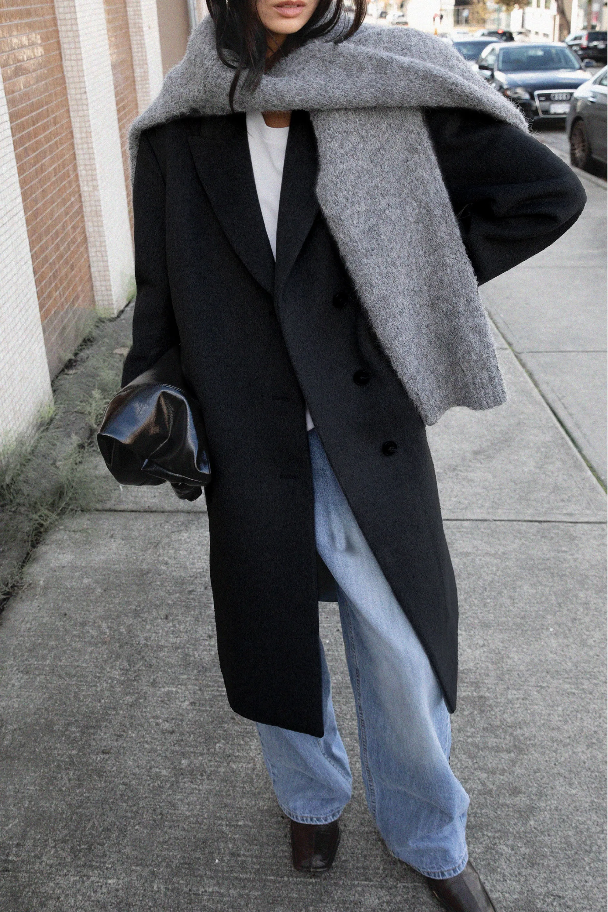 OVERSIZED WOOL-BLEND COAT