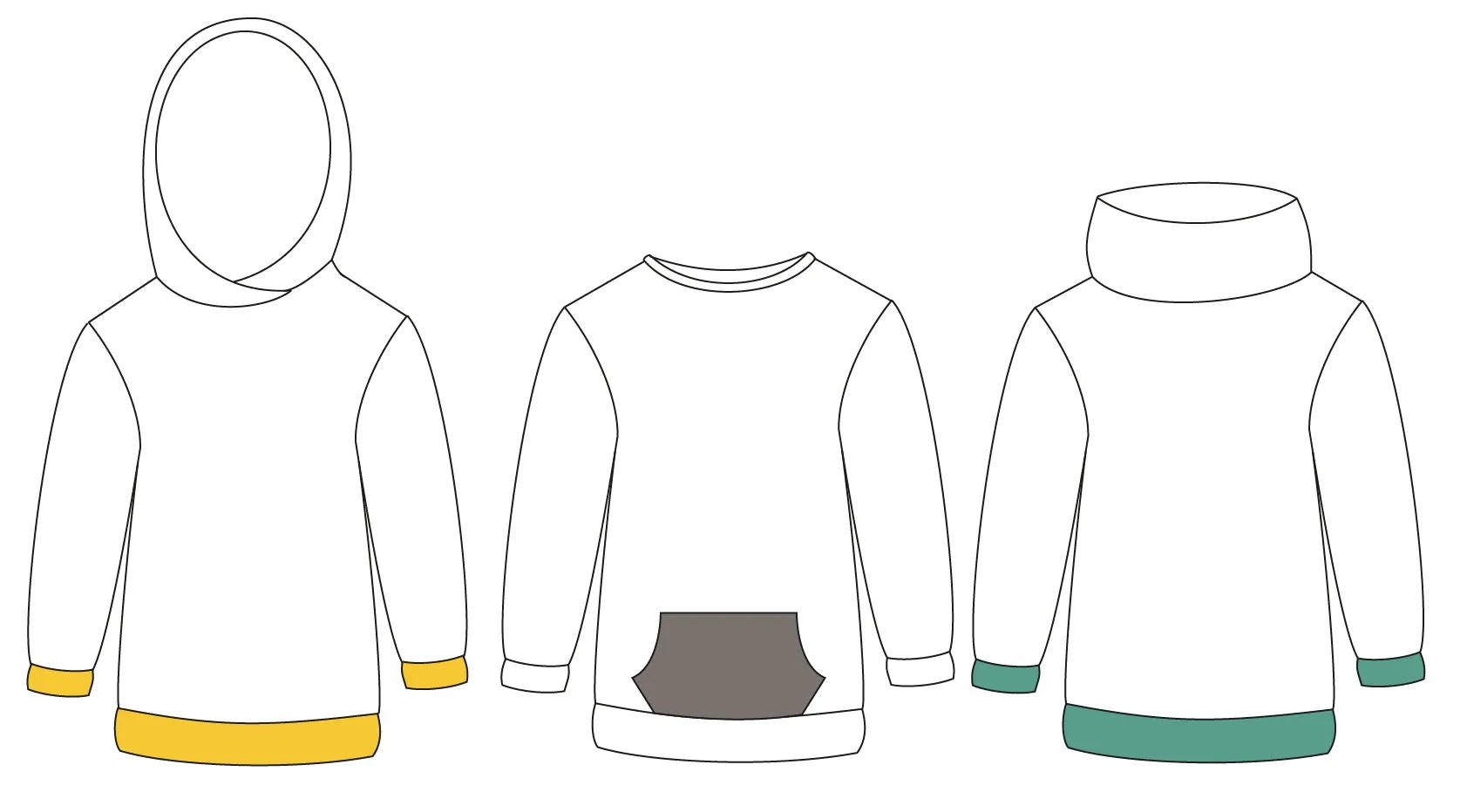 PDF Pattern - Hot Coffee Sweatshirt - Adult Male/Straight Fit | Waves & Wild