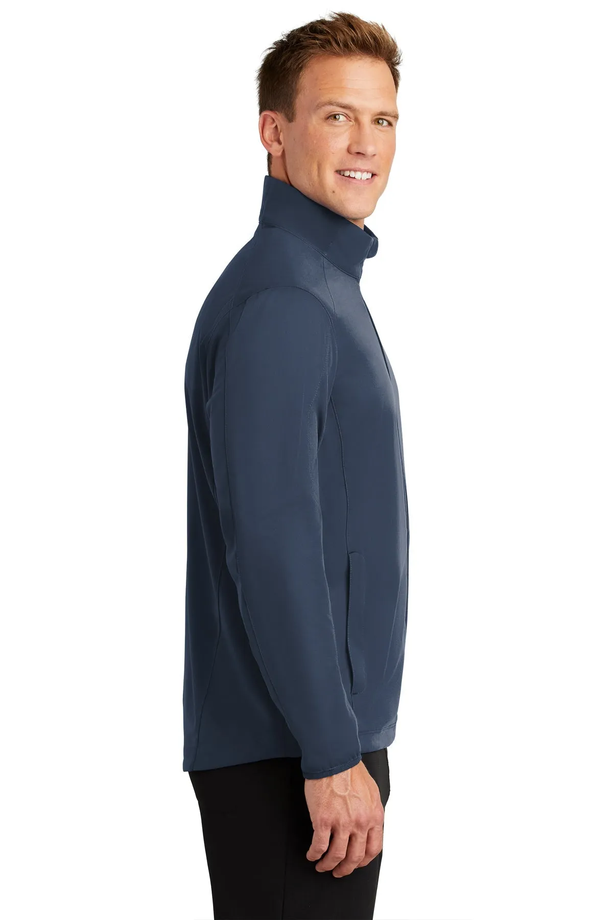 Port Authority Active Soft Shell Branded Jackets, Dress Blue Navy