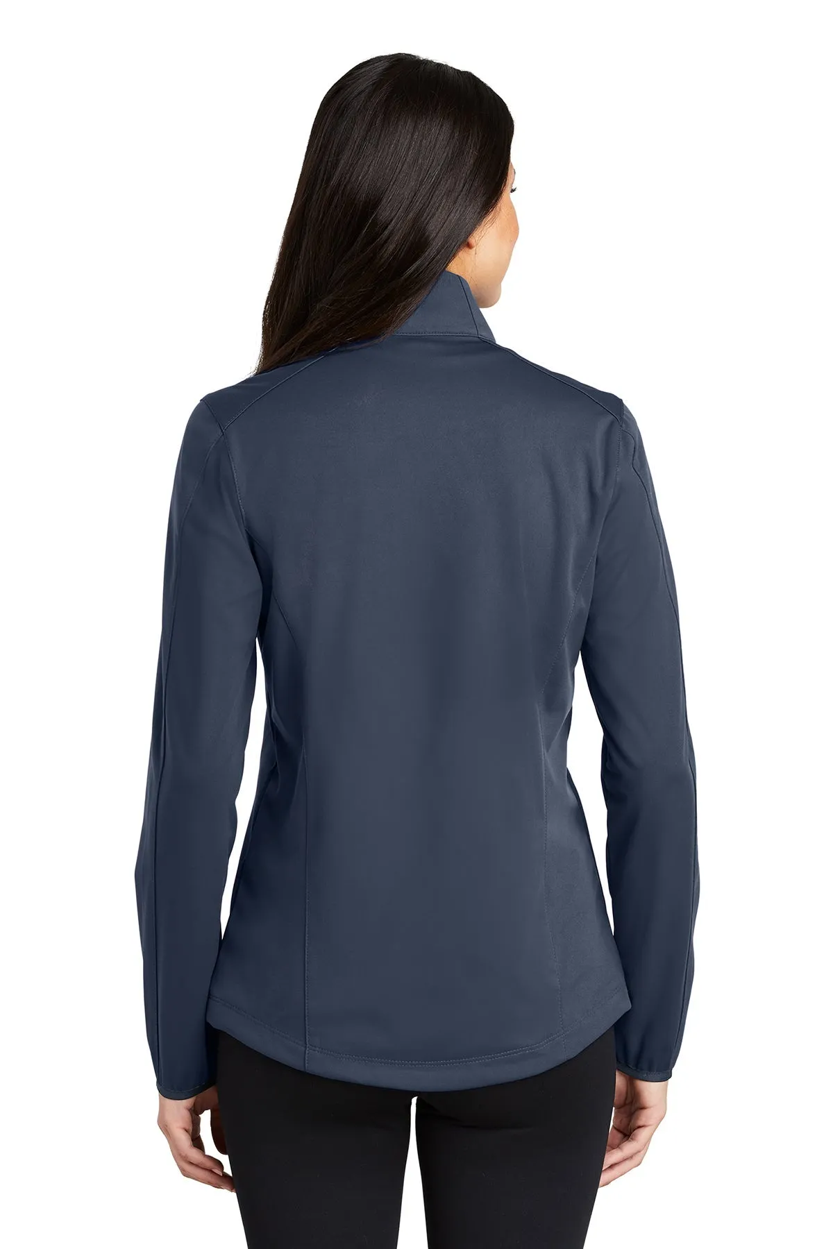 Port Authority Ladies Active Soft Shell Branded Jackets, Dress Blue Navy