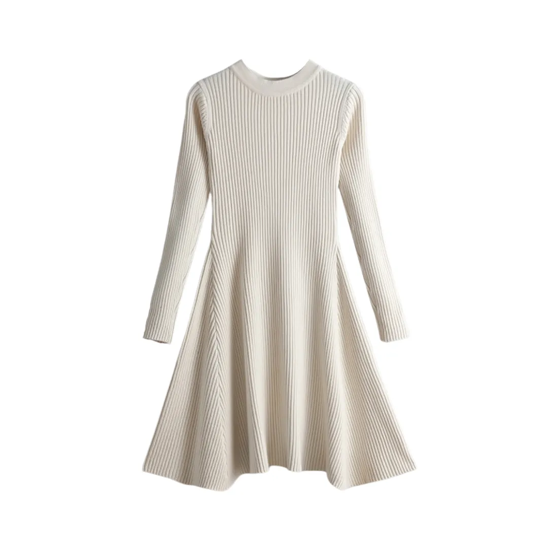 Pre Order:  Simple Chic A-Line Thick Sweater Dress