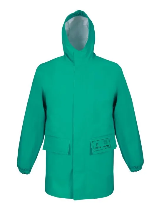 Pros Chemical Resistant Jacket, Green (1ea)