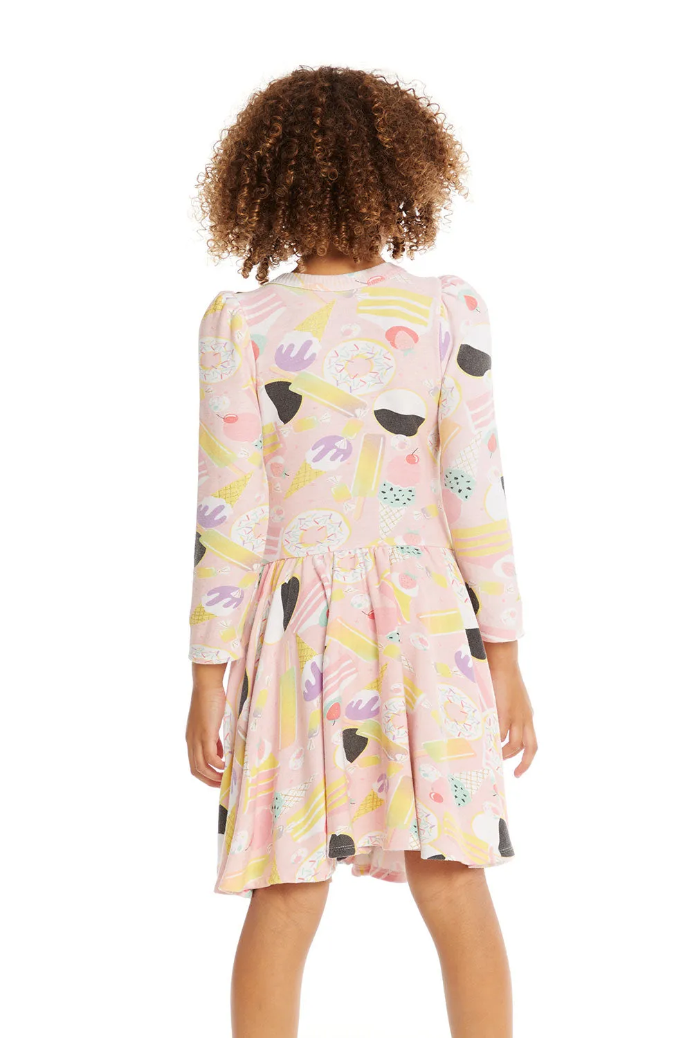 Puff Sweet Treats Long Sleeve Dress with Twirl Skirt